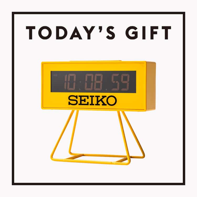 今日のギフト：〈セイコー〉のミニスポーツタイマークロック
