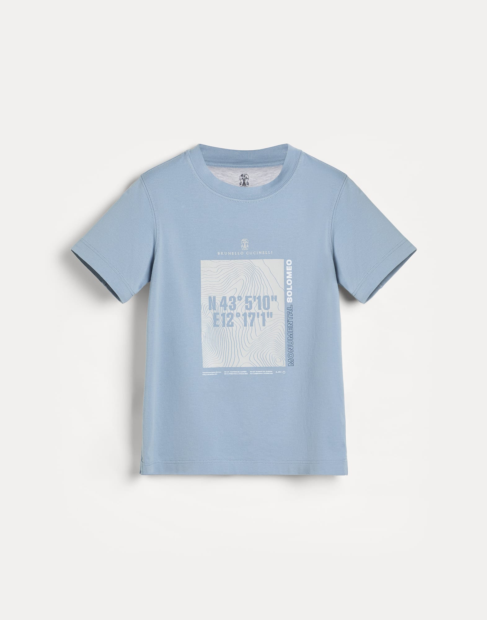 ボーイズ 向け ブルー ジャージー Tシャツ | Brunello Cucinelli