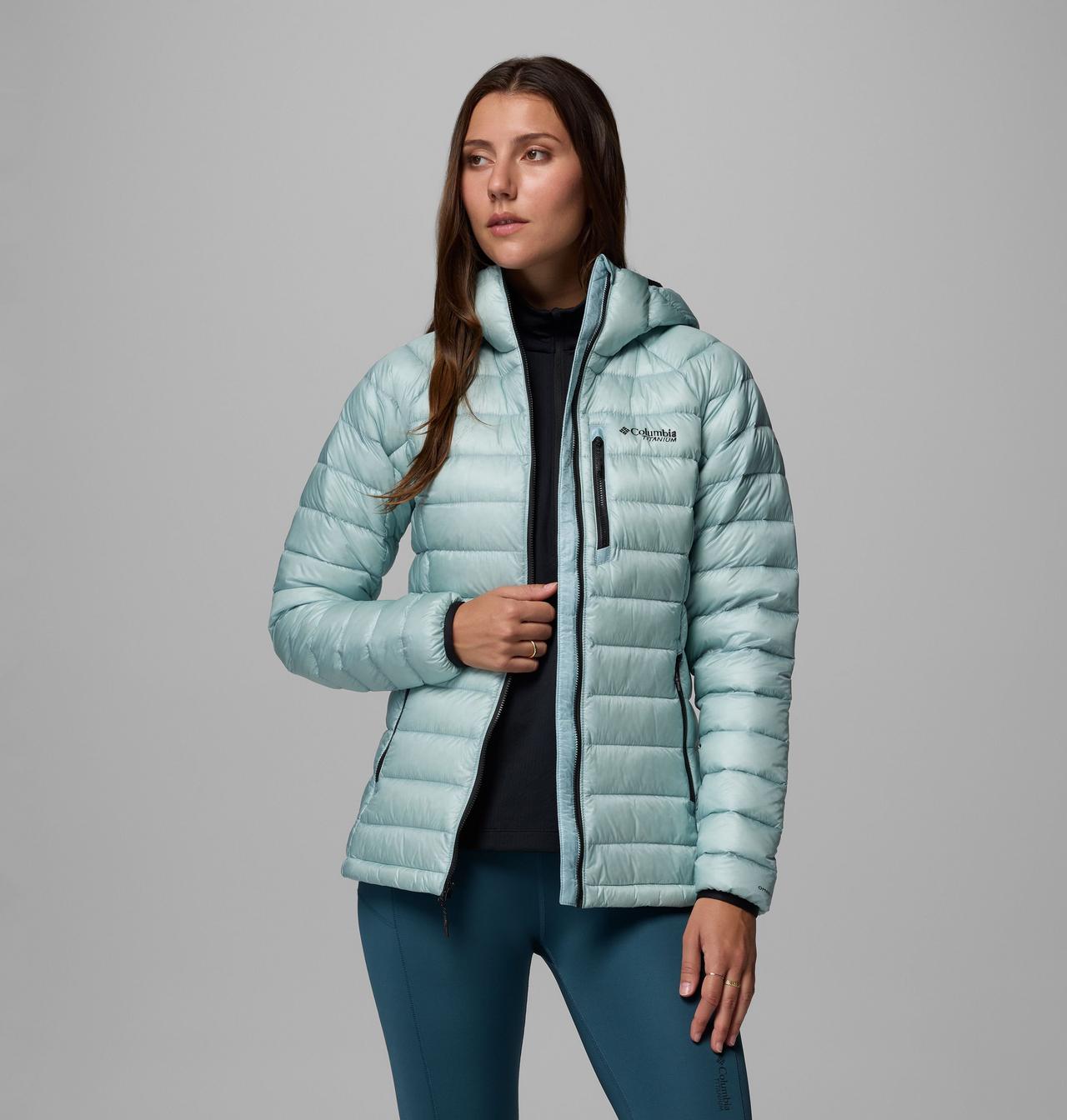 Women's Arctic Crest Down Hooded Jacket | Columbia