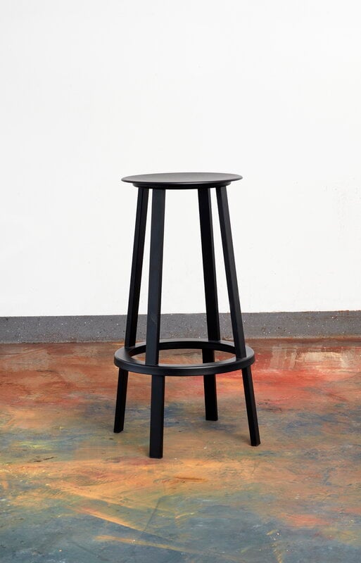 HAY Revolver bar stool, 76 cm, black | Finnish Design Shop