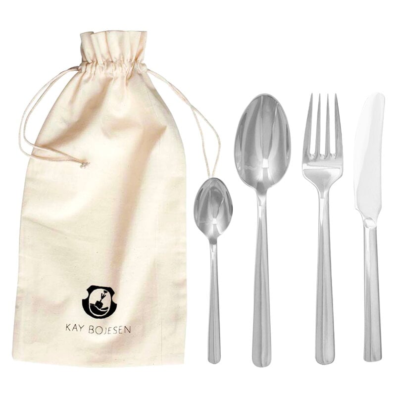 Kay Bojesen Grand Prix cutlery set, 4 pcs, polished stainless