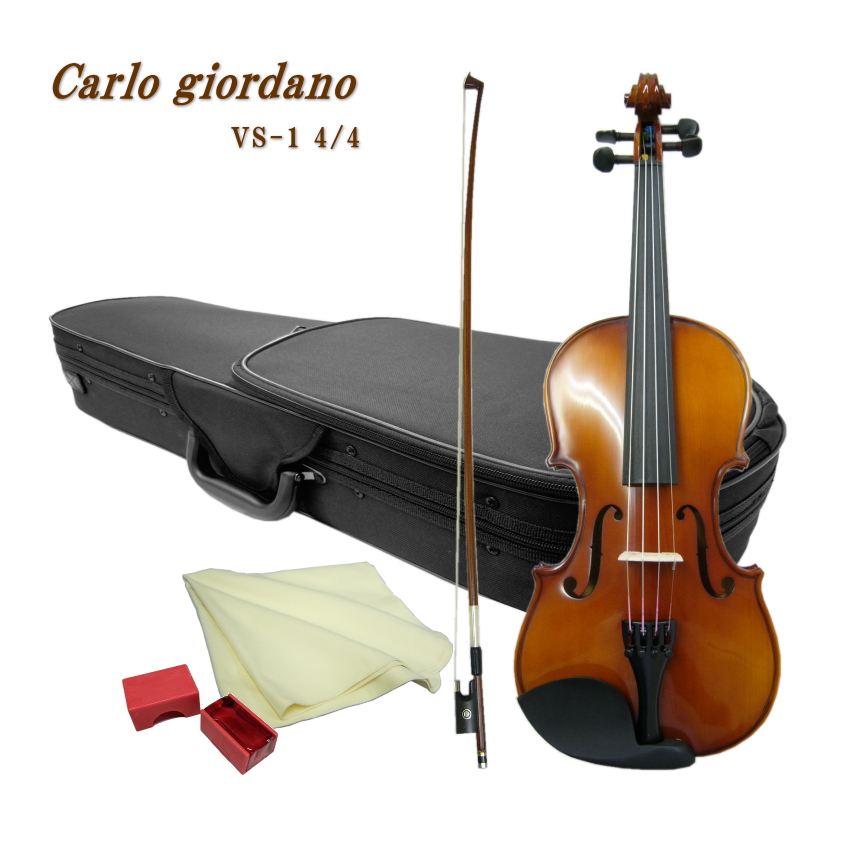 Carlo giordano バイオリン VS-1 4/4サイズ 弓 ケース付 Carlo