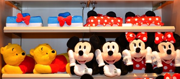 ディズニーランドのキャラクターティシュボックスカバー(ケース) -
