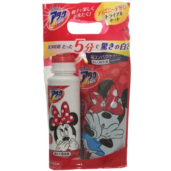 期間限定ディズニーデザイントライアルセット☆花王アタックNeo洗濯洗剤 -