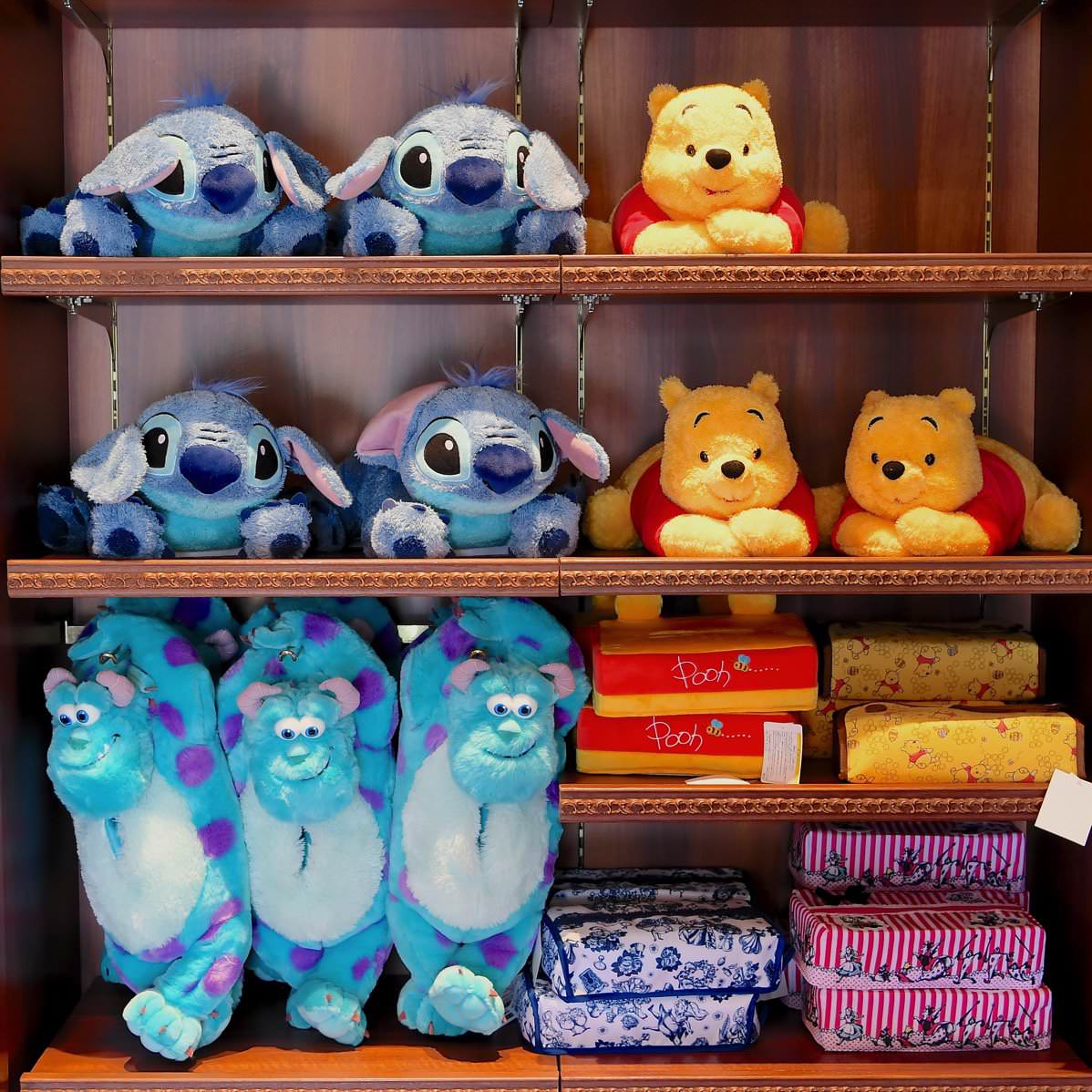 プーさん・スティッチ・サリーのぬいぐるみ風☆東京ディズニーランド