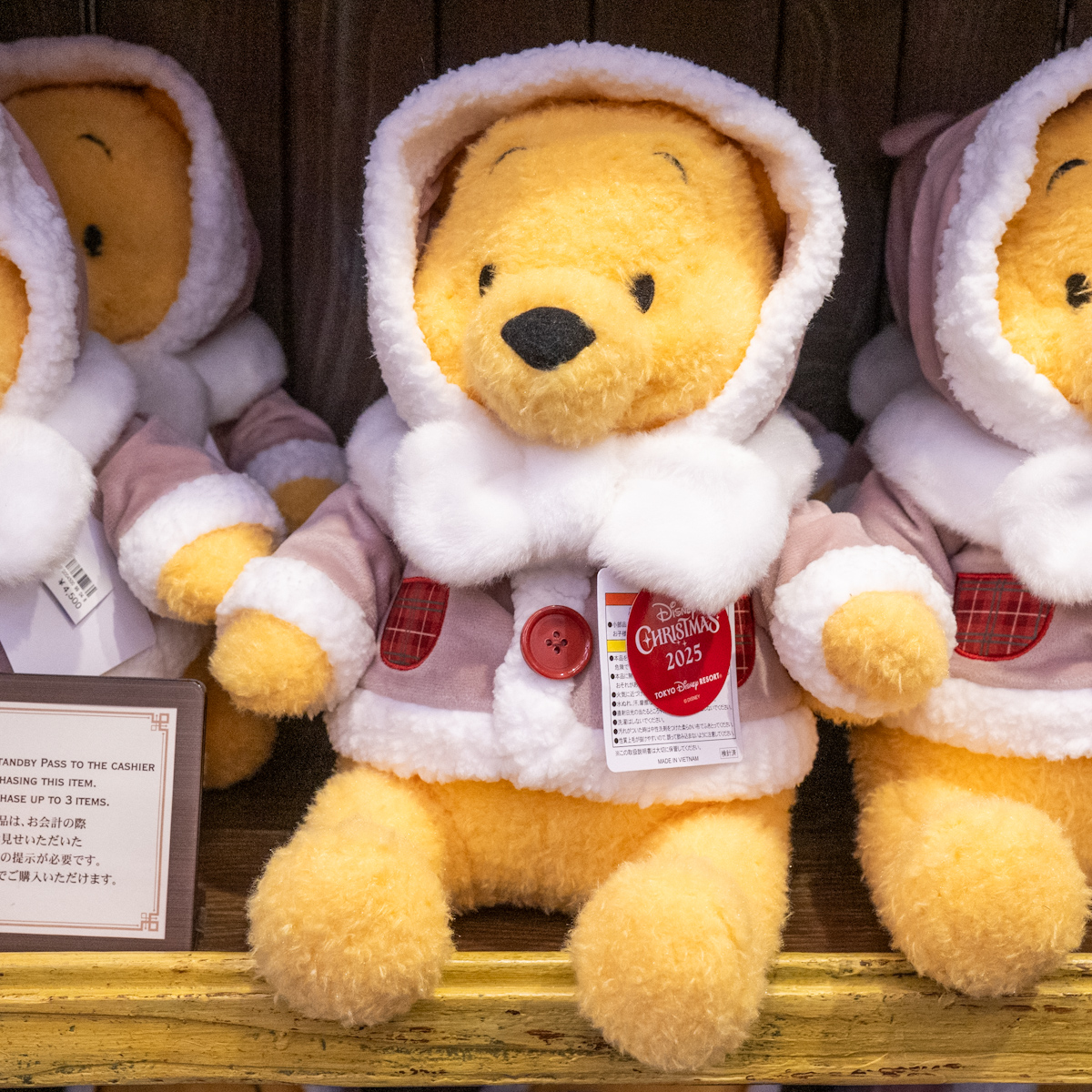 ふわもこコートを着たくまのプーさん！東京ディズニーリゾート
