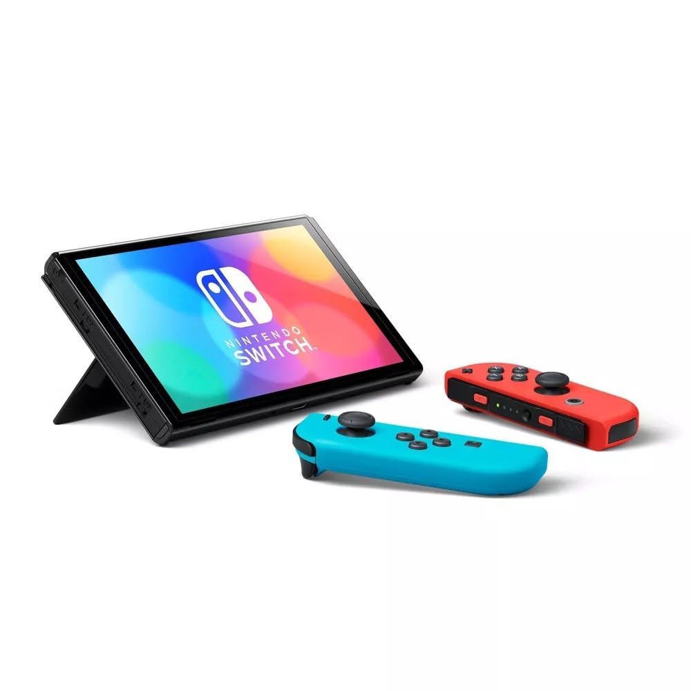 Amazon.com: Nintendo Switch – OLED Model w/Neon Red & Neon Blue