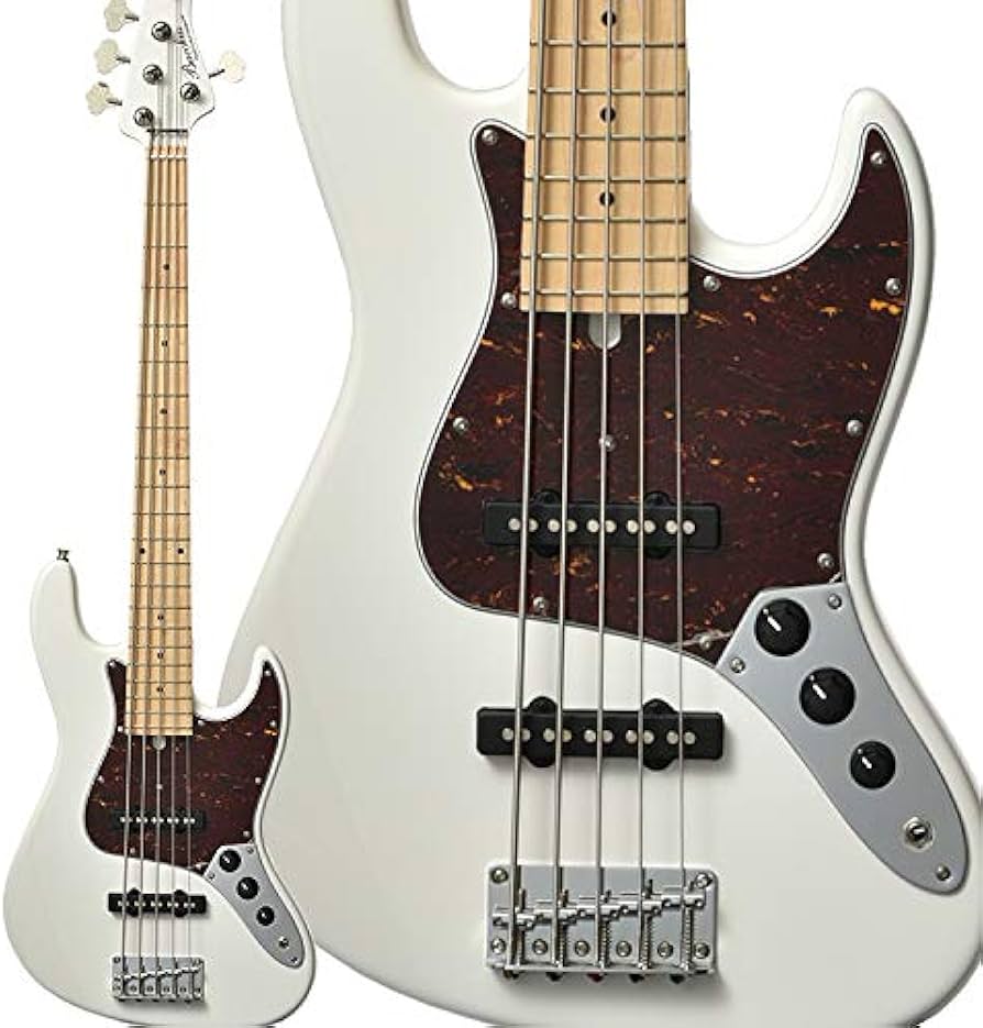 Amazon | Bacchus WL-534S ALD/M SWH 5弦エレキベース メイプル指板