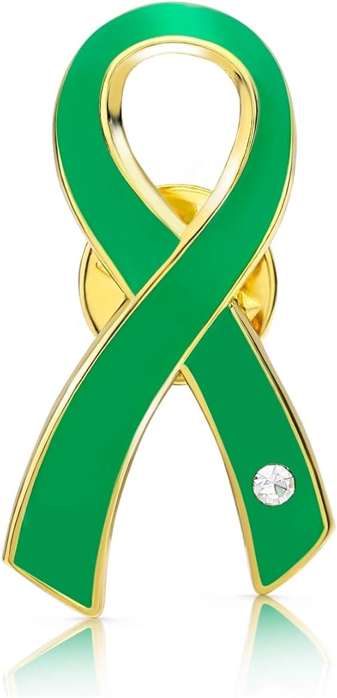 Amazon.co.jp: AWARENESS RIBBON ピンバッジ SDGs 臓器移植 環境保護