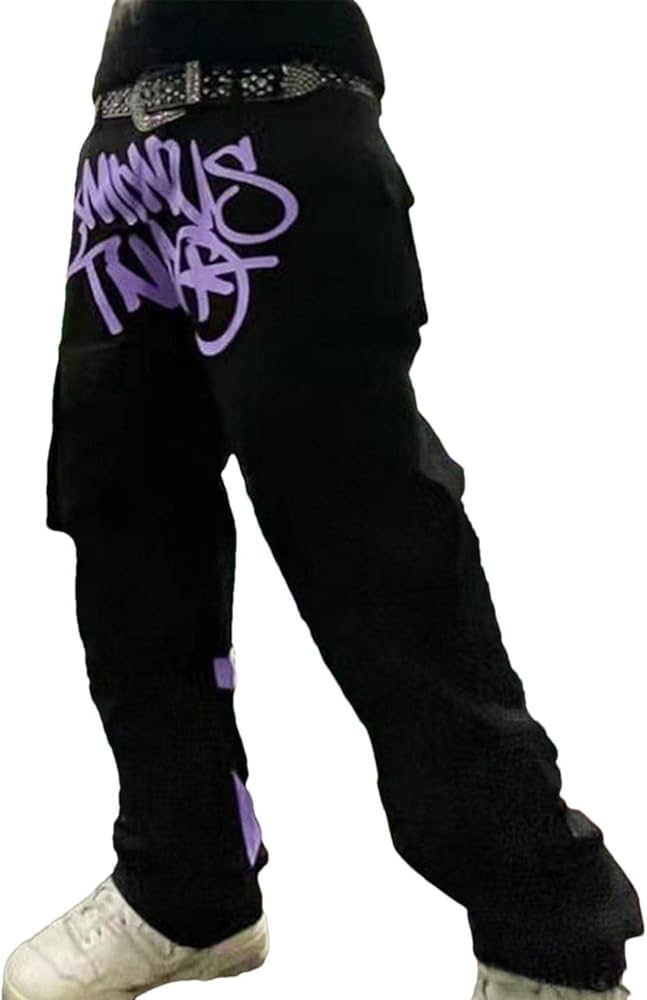 Men's Baggy Jeans, Minus Two Street Pocket High Waist Straight Hip