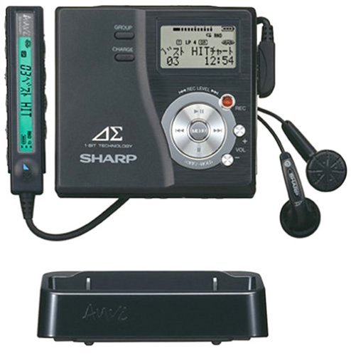 Amazon.co.jp: シャープ ポータブルMDレコーダー ブラック アウヴィ MD