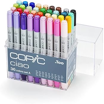 Amazon.co.jp: COPIC コピックチャオ 36色 Aセット : 文房具・オフィス用品