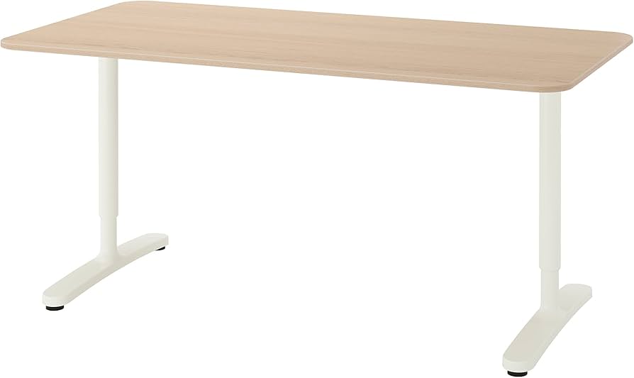 Amazon.co.jp: IKEA BEKANTデスク、160x80cm、ホワイトステインオーク