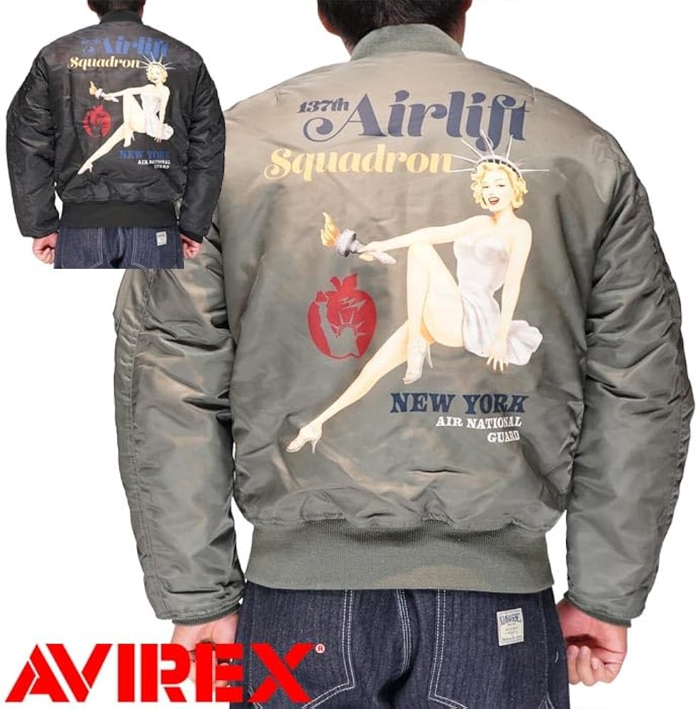 Amazon.co.jp: AVIREX アヴィレックス アビレックス MA-1 ジャケット