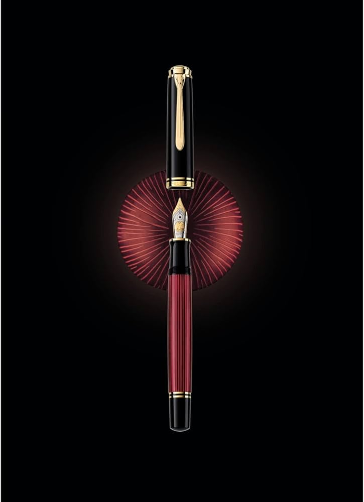 Amazon | Pelikan ペリカン 万年筆 F 細字 スーベレーン レッド