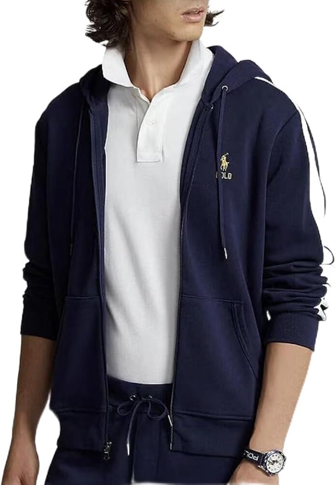 Amazon.com: polo ralph laurEN mens Double-Knit Full-Zip Hoodie