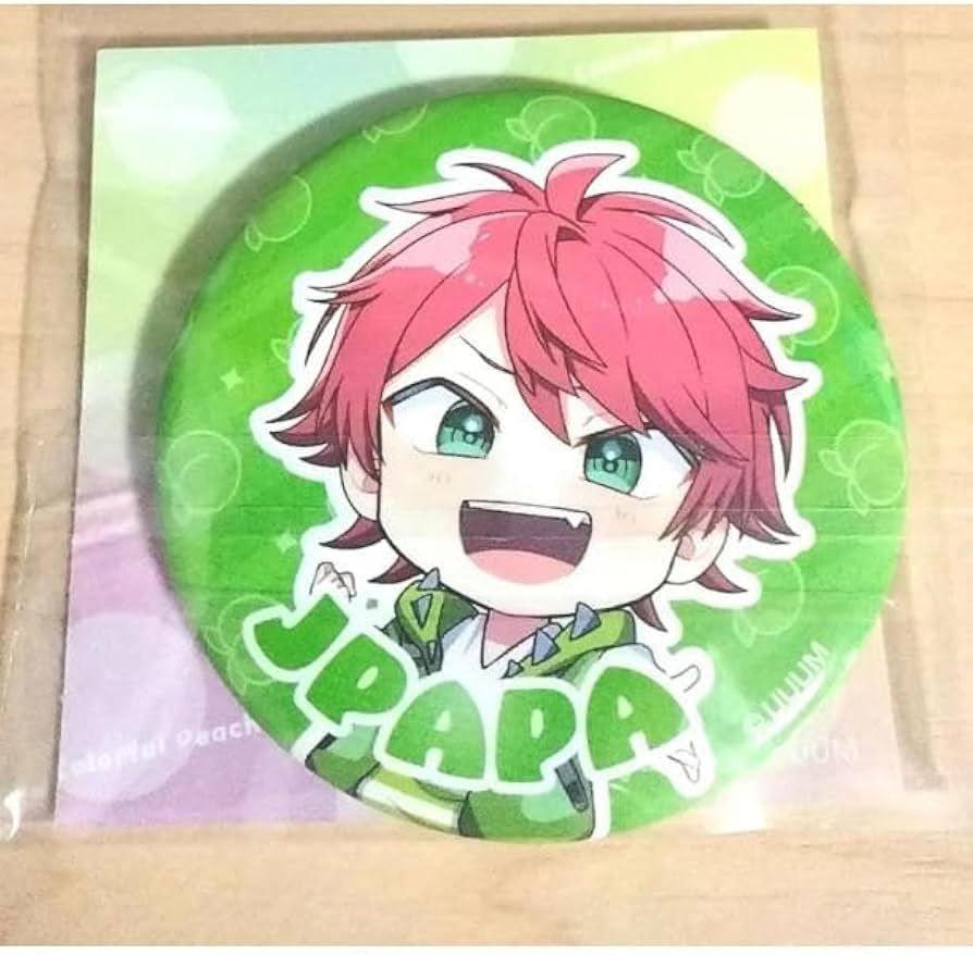 Amazon.co.jp: じゃぱぱ からぴち 缶バッチ カラフルピーチ 推し活 新