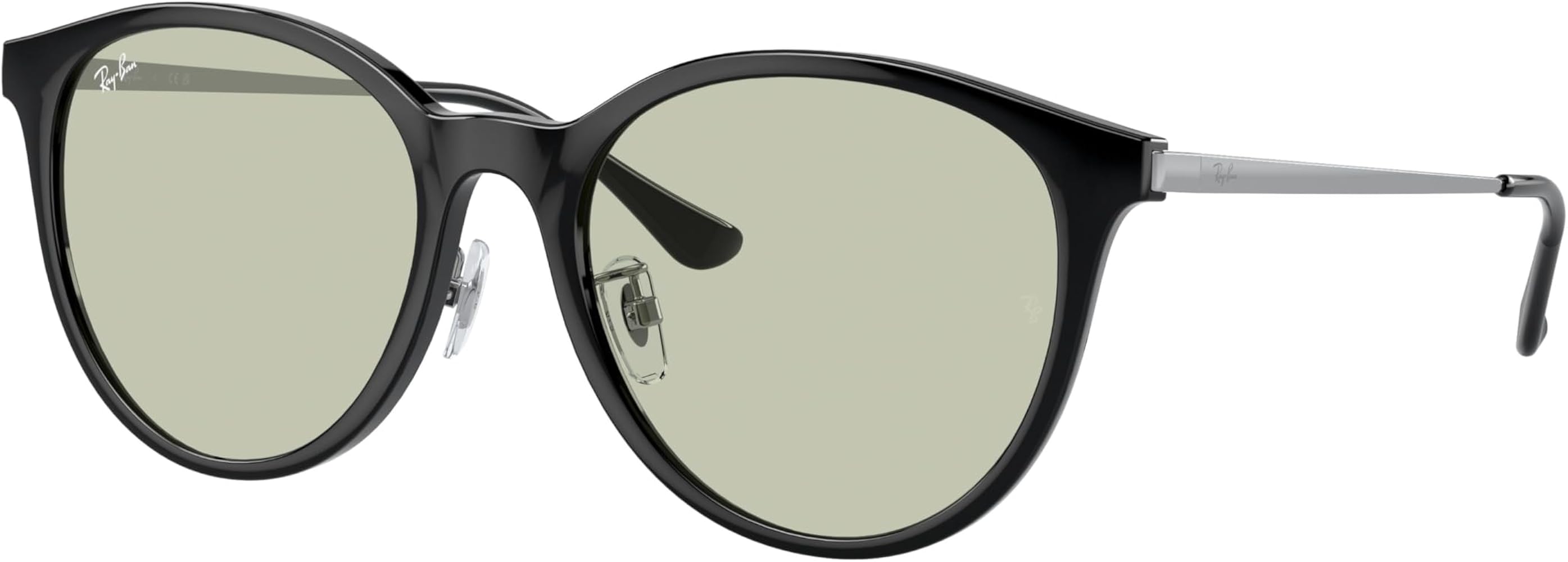 Amazon | [レイバン] サングラス RB4334D BLACK Frame/LIGHT GREEN
