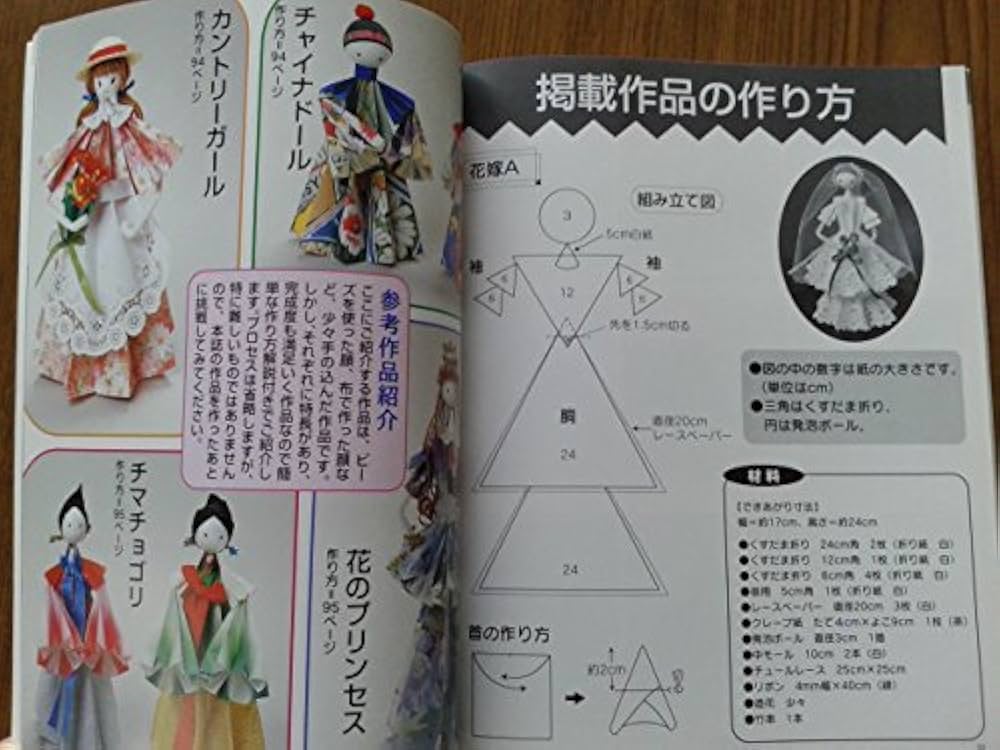 Amazon.co.jp: ペーパーフラワードール入門: 必ず作れるくすだま折り
