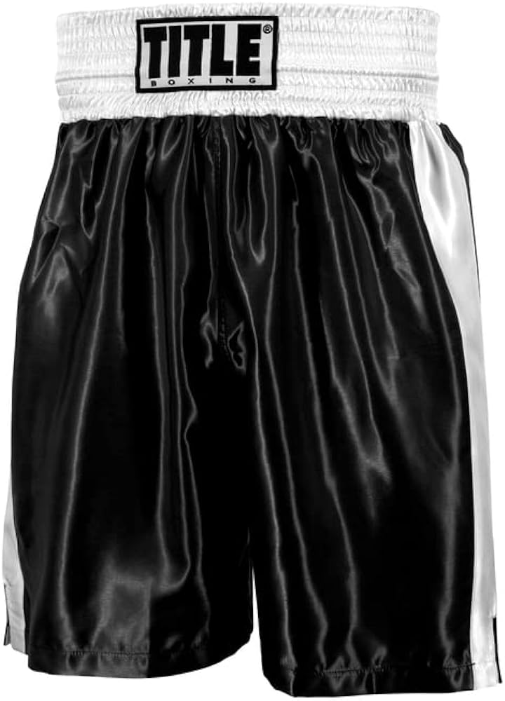Amazon.com: Title Boxing Edge Boxing Trunks 2.0 Size Large Black