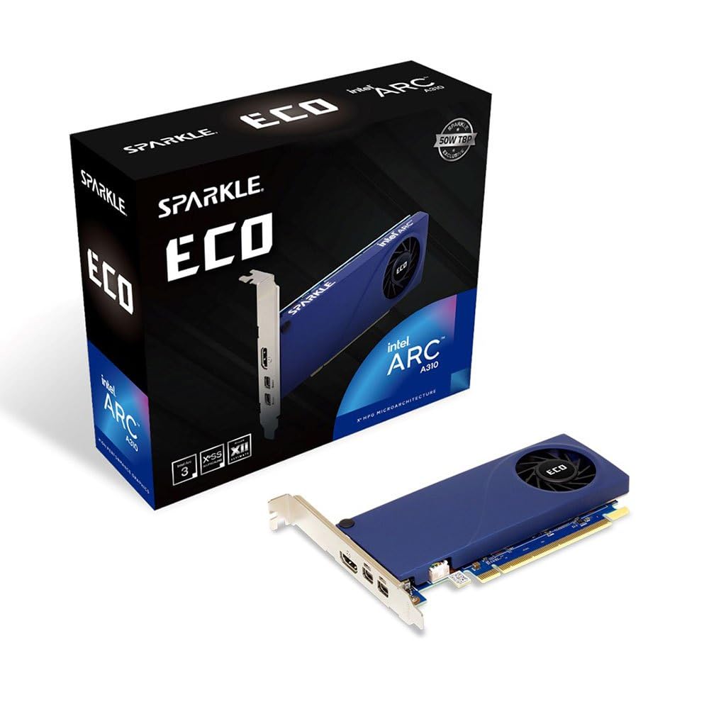 Amazon.com: Sparkle Intel Arc A310 ECO, 4GB GDDR6, 50W TBP, Short