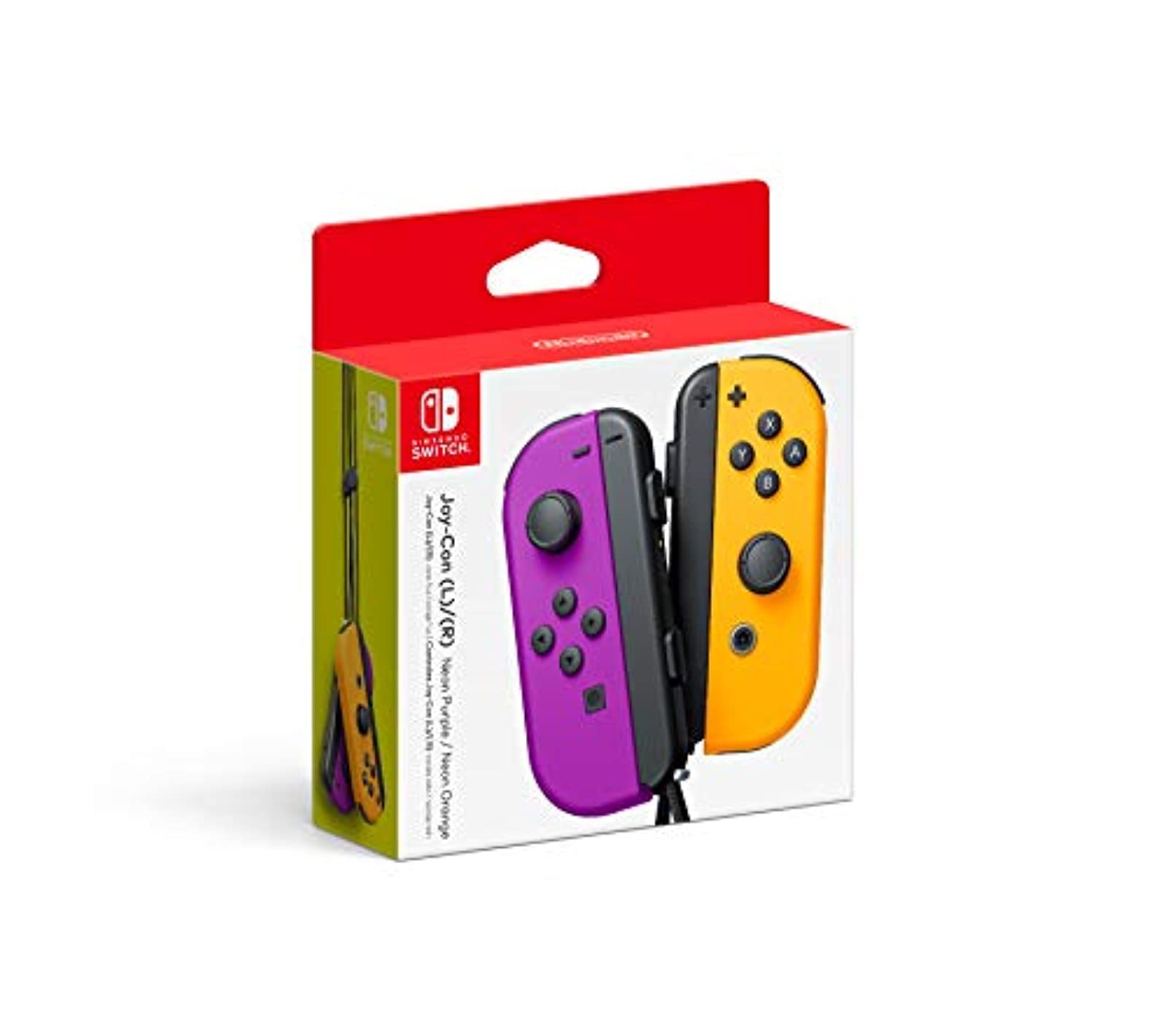 Amazon | Nintendo Joy-Con (L)/(R) -Neon Purple/Neon Orange for