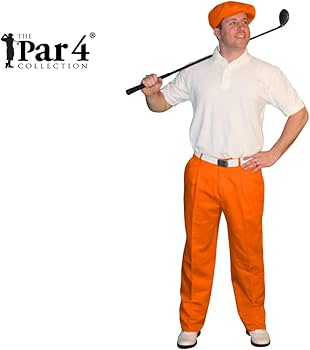 Amazon.co.jp: オレンジゴルフパンツ – Mens ' Par 4 'コットン