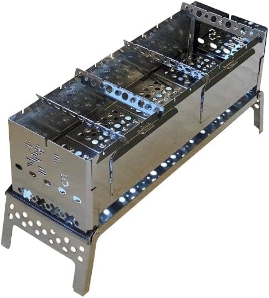 Amazon | 笑's (ショウズ) コンパクト焚き火グリル B-Ⅵ-DUO SHO-009