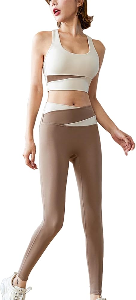 Amazon | セットアップ スポーツウェア 2点セット スポブラ スポーツ