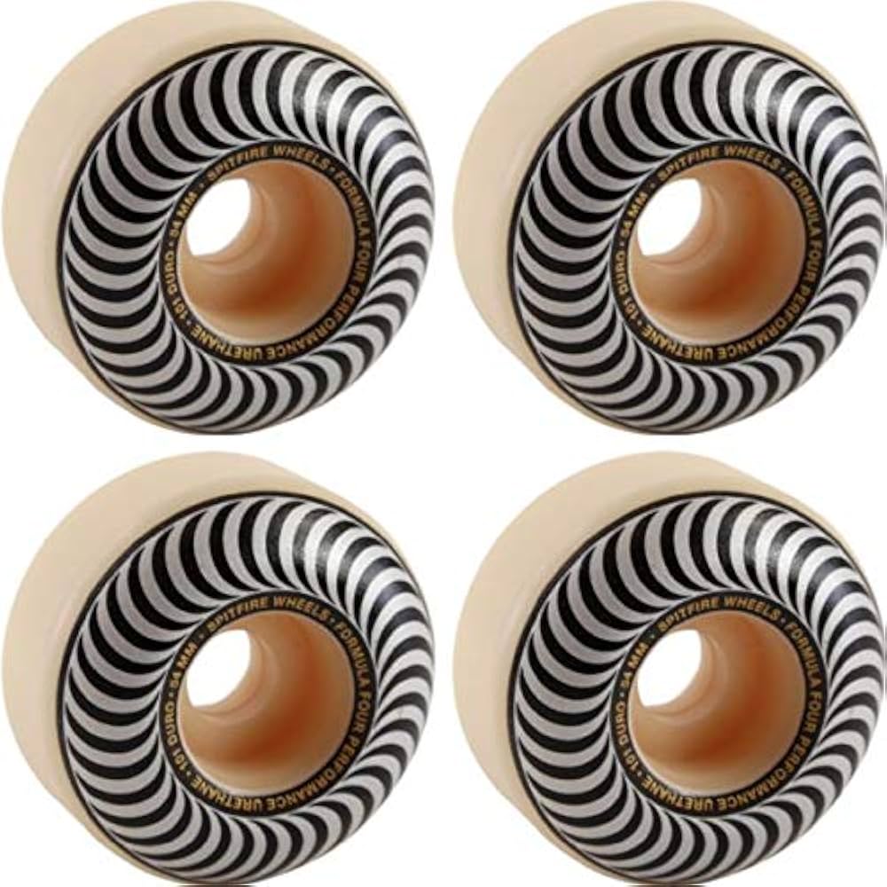 Amazon.com : Spitfire Wheels Formula Four Classic Swirl White w