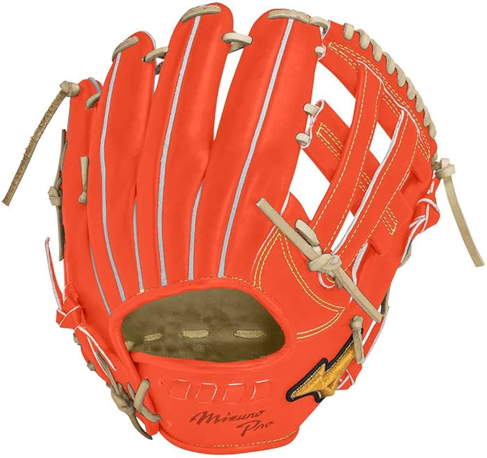 Mizuno Pro オレンジ グローブ Mizuno Pro ミズノプロ 硬式 グローブ