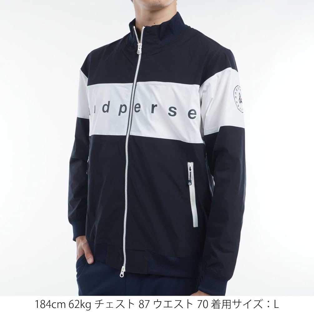 Amazon | [アンパスィ] ブルゾン メンズ ゴルフウェア amf1104g3 L