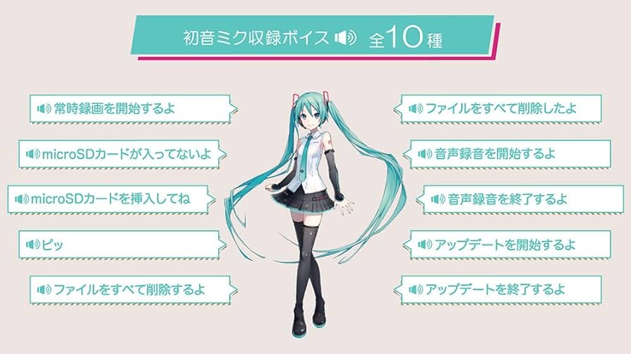 Amazon.co.jp: ダイハツ 初音ミク ドライブレコーダー(ver.2