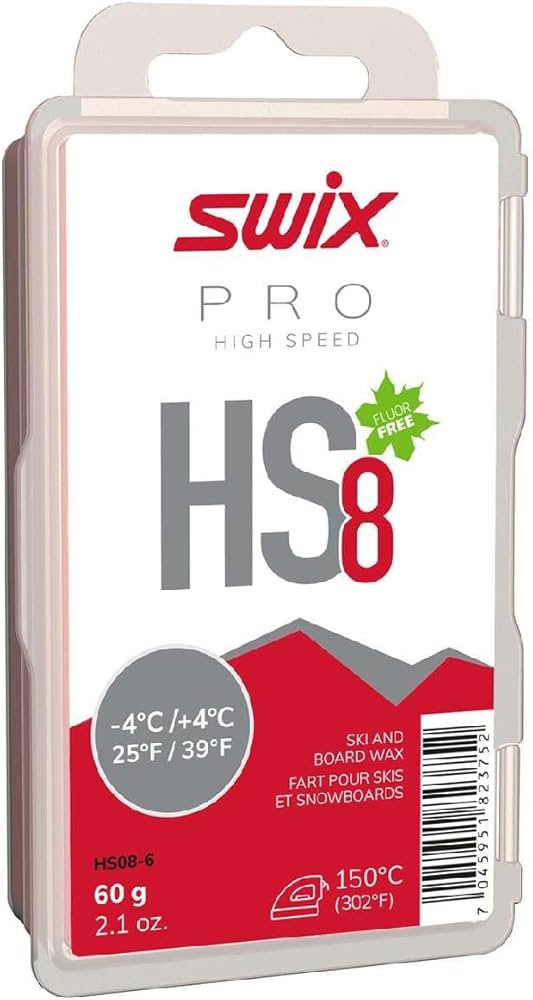Amazon.com : Swix HS8 Red High Speed Ski & Snowboard Wax for