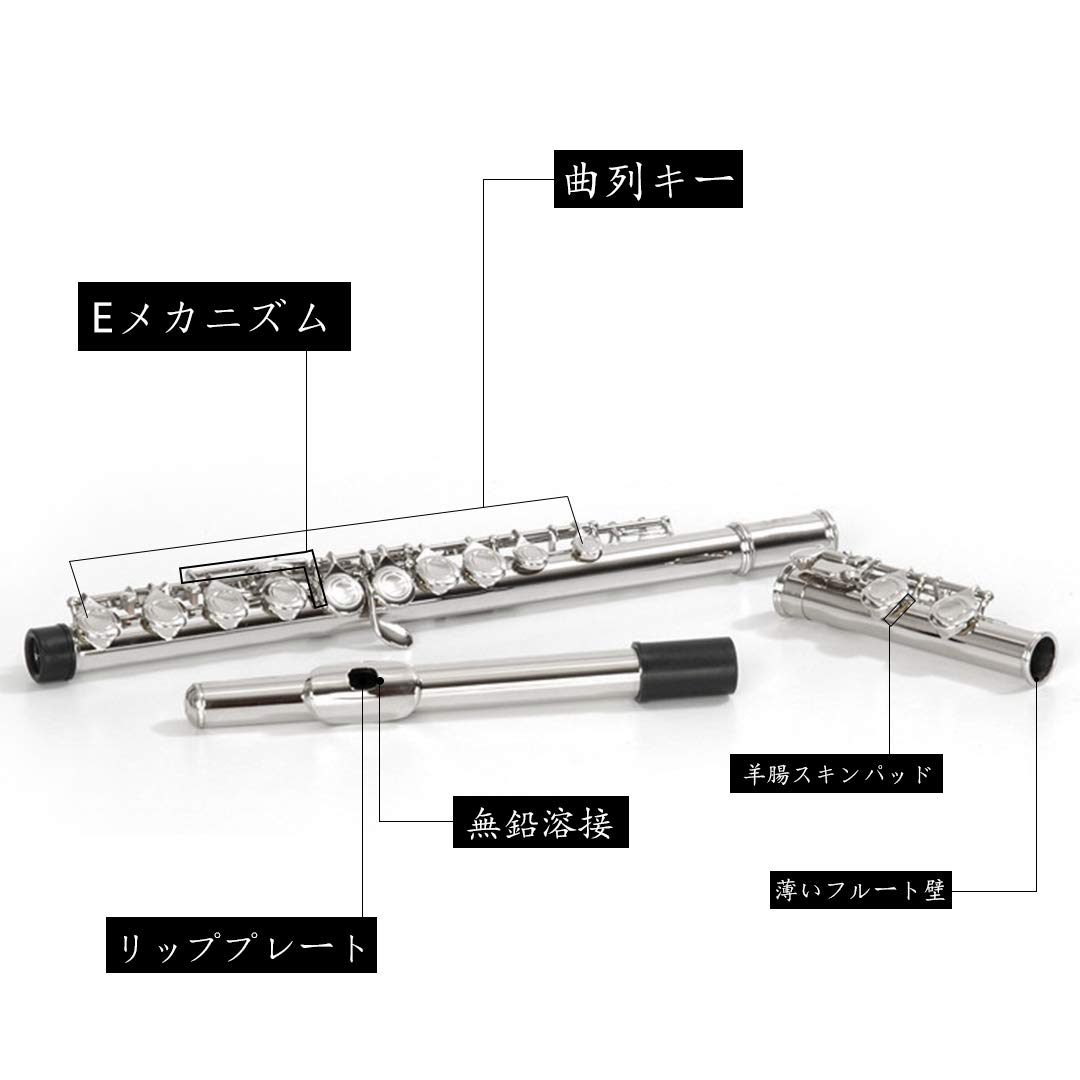 Amazon | Seika 16穴 Cキー フルート セット 初心者・上級者向け 高級
