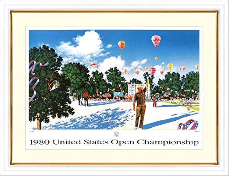 Amazon.co.jp: ヒロ・ヤマガタ『USオープン』ジクレー 風景画 ゴルフ