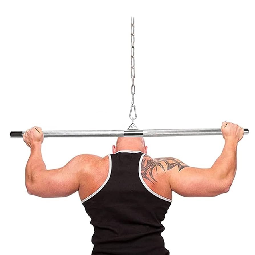 トリプルパラレルグリップラットプルダウンバー44cm66cm88cmローレット