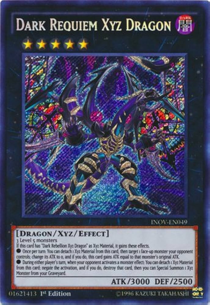 Amazon.co.jp: 遊戯王-INOV-EN049「Dark Requiem Xyz Dragon/ダーク