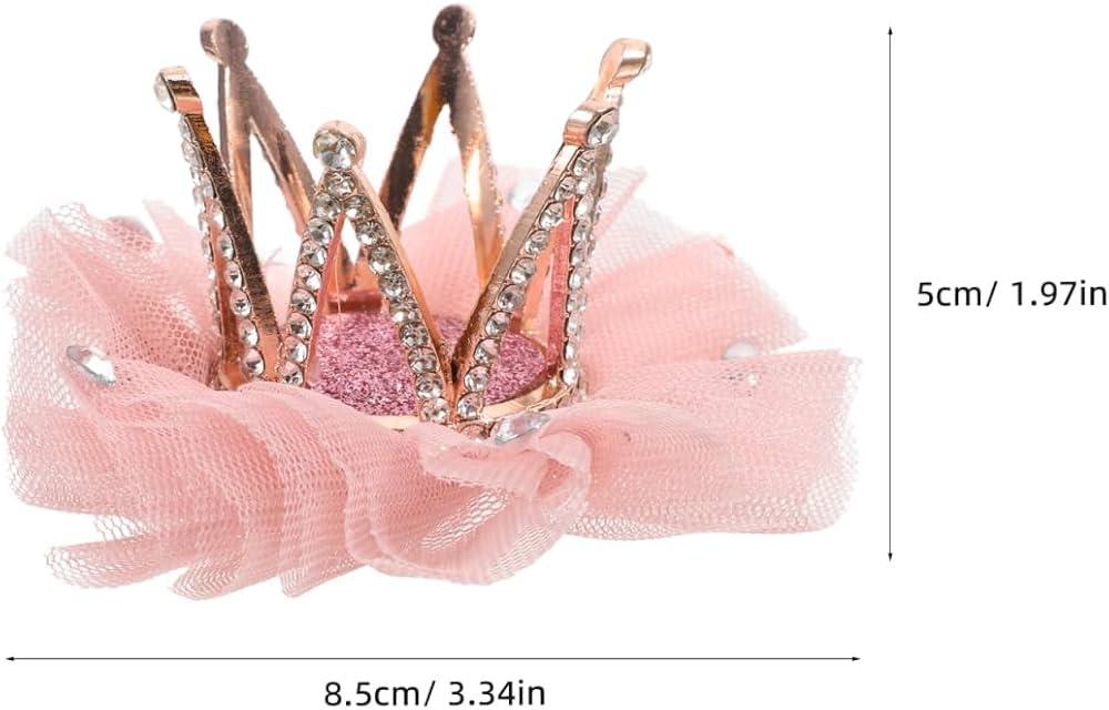 Amazon.com : Mobestech Hair Clip, Deep Pink Rhinestone Crown Hair
