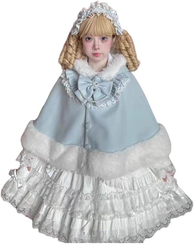 Amazon | [KEWJYUE] ポンチョコート マントコート レディース 地雷系