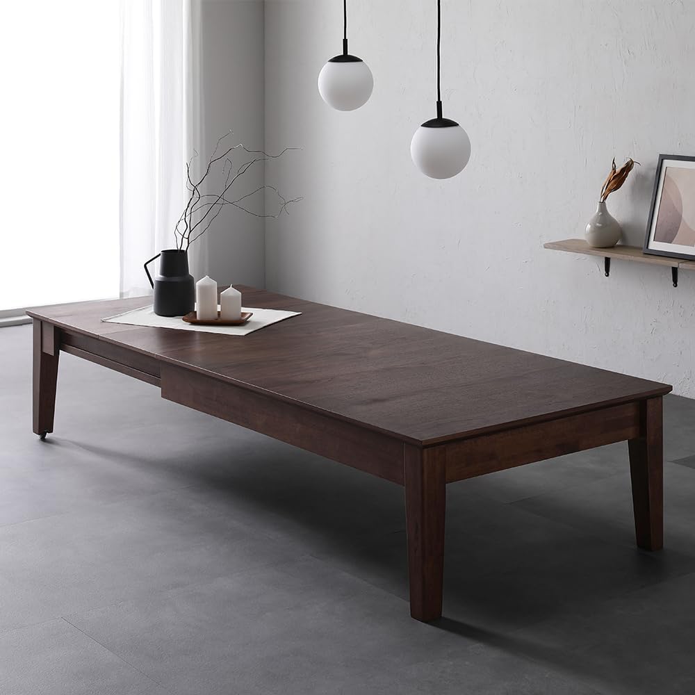 一枚板 重厚感 座敷机 ローテーブル つるつる光沢 座卓 一枚板