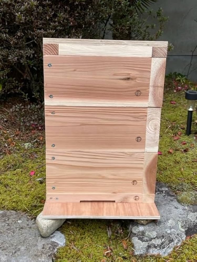 Amazon.co.jp: 日本みつばち用 飼育箱 簡単 重箱式巣箱 待ち箱 養蜂