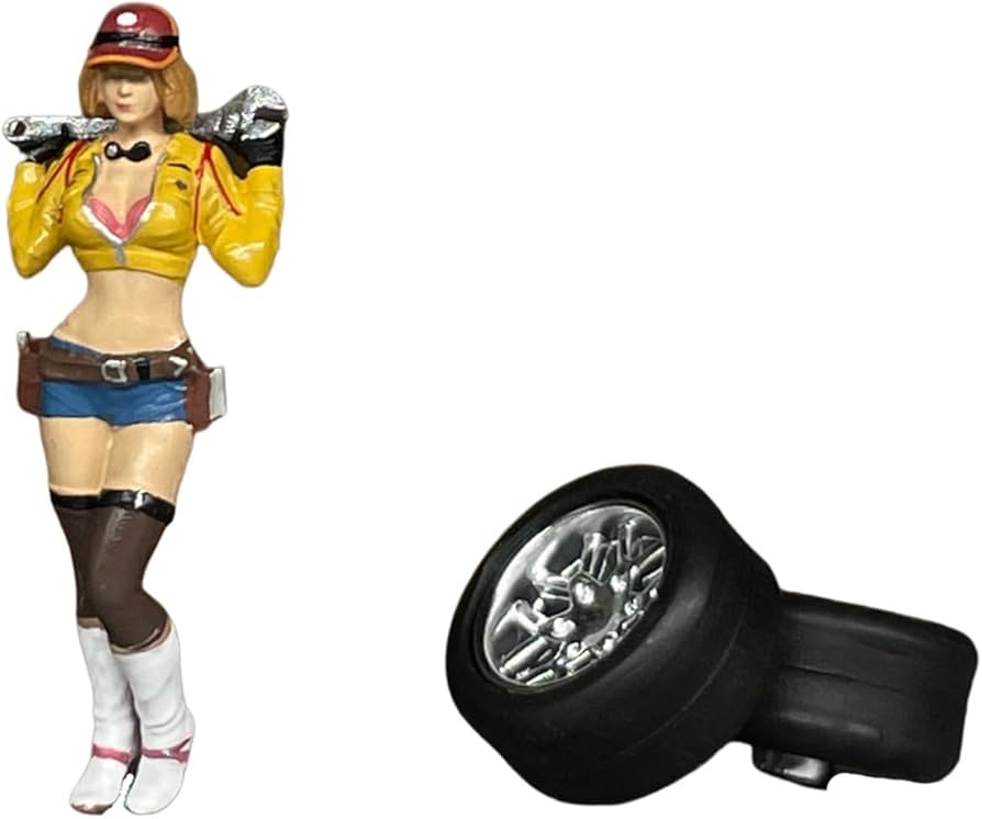 Amazon.co.jp: 1/64 Figureファッションセクシーな女性自動車整備士