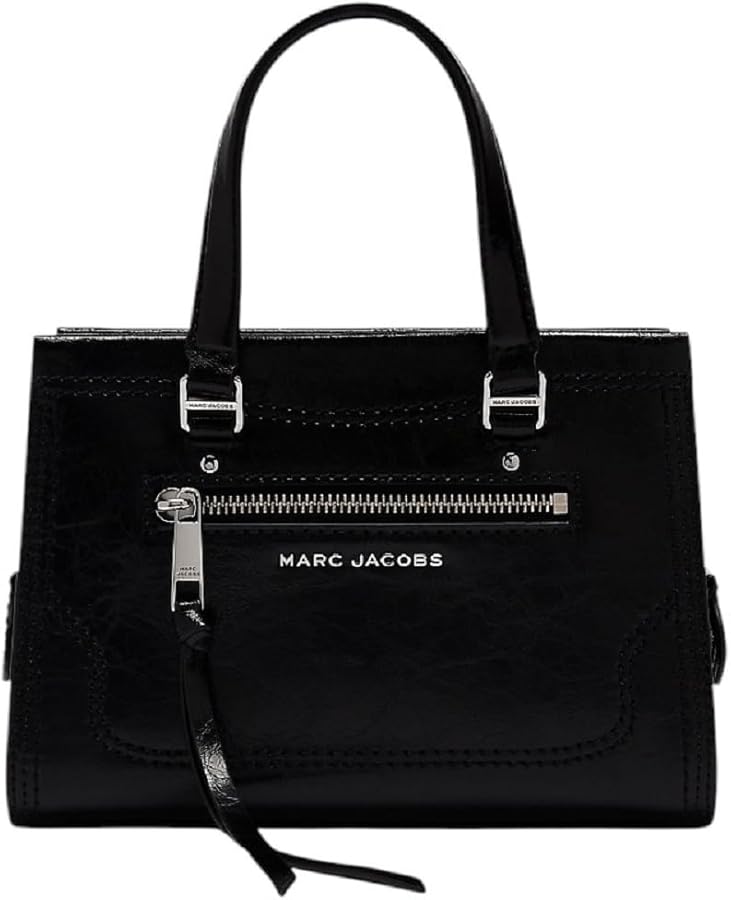 Amazon.com: Marc Jacobs Small Crinkle Cruiser Satchel (Black