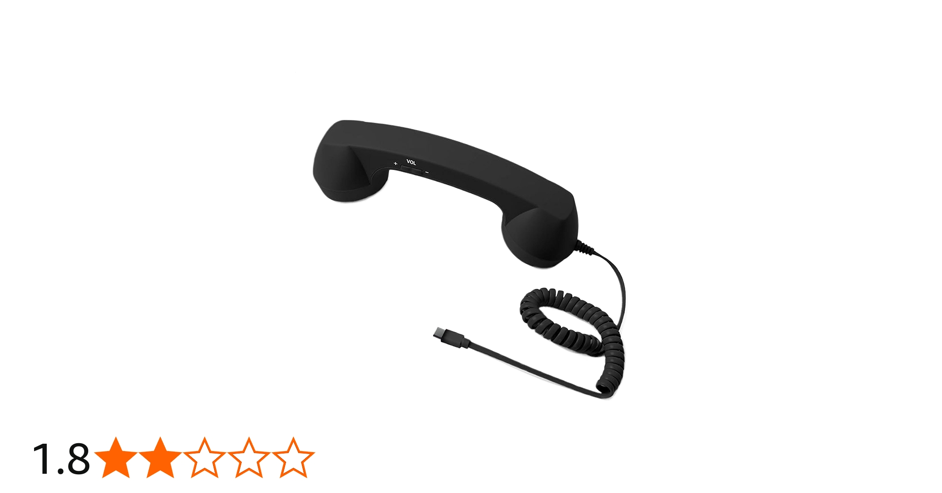 Amazon | Type-C レトロ電話受話器 - 20x6x3cm 固定電話スタイル