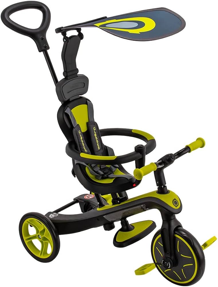 GLOBBER 調整可能な三輪車 イエローグリーン GLOBBER 調整可能な三輪車