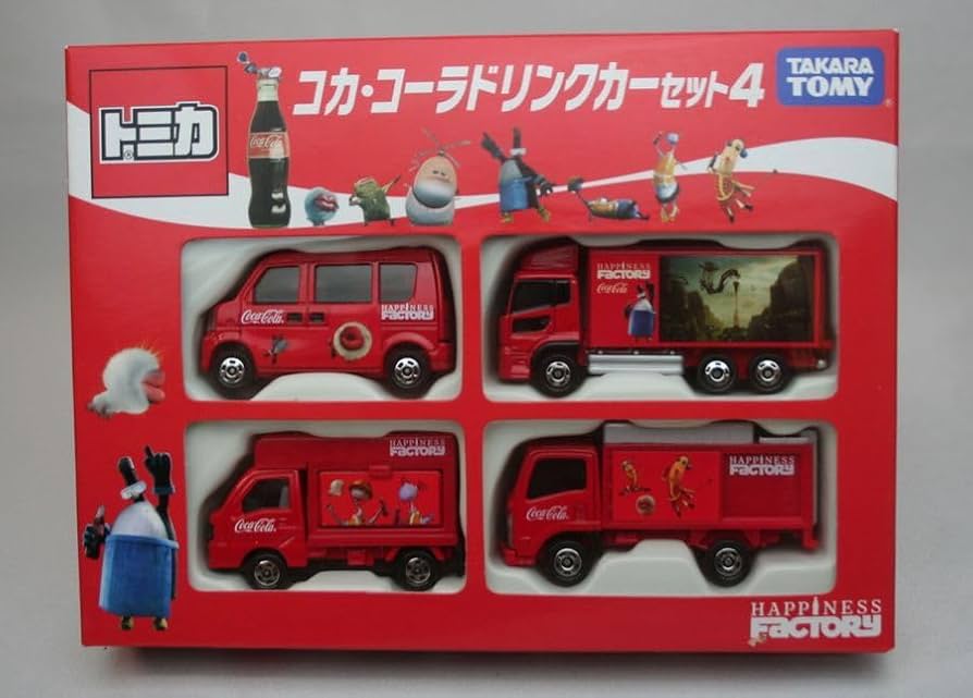 Amazon.co.jp: トミカ コカコーラドリンクカーセット4 コカ コーラ