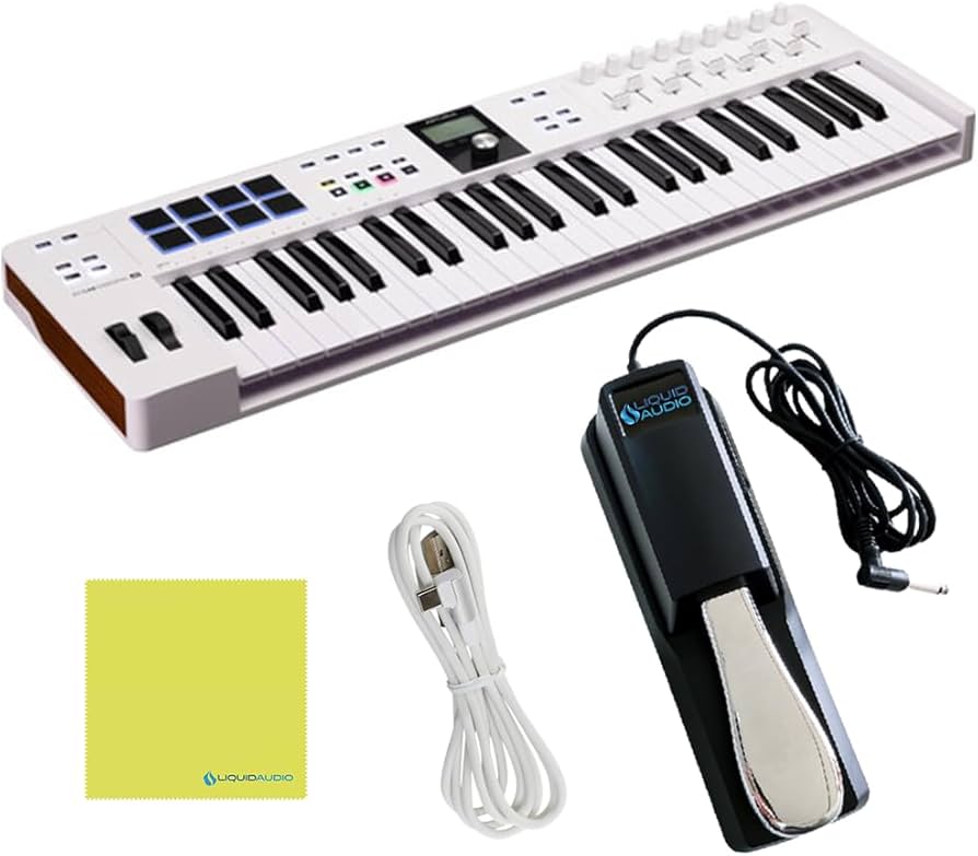 Amazon.com: Arturia KeyLab Essential 49 mk3 MIDI Controller Bundle