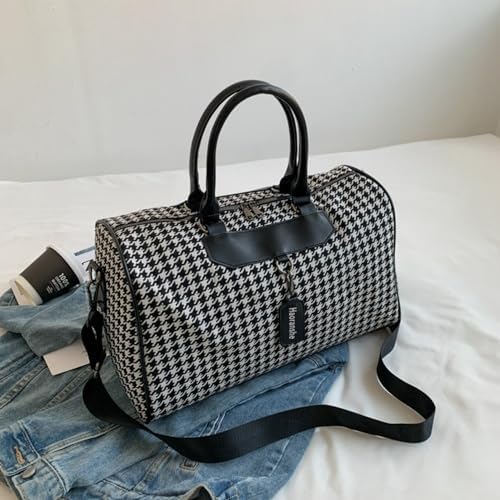 Amazon | ボストンバッグ トラブルカバン 千鳥格子 旅行バッグ 3way