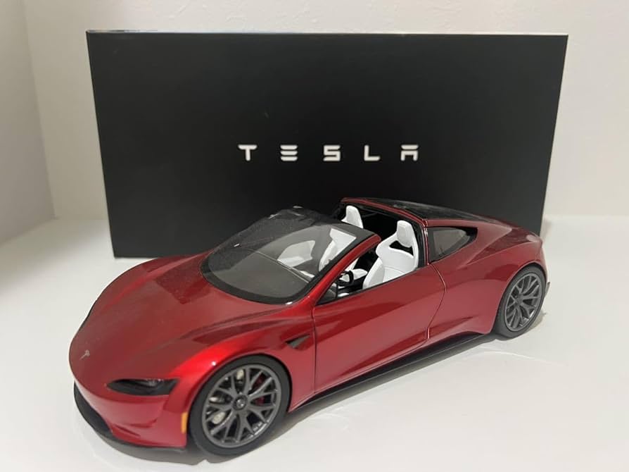 Amazon | テスラ ロードスター 純正 1 18 ミニカー 1 18 | ミニカー
